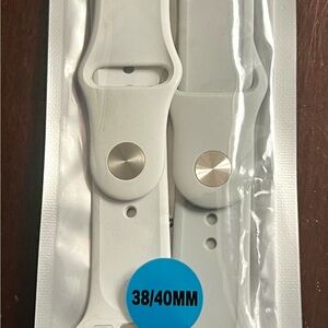 Apple Watch White and Gray Bands- set of 2